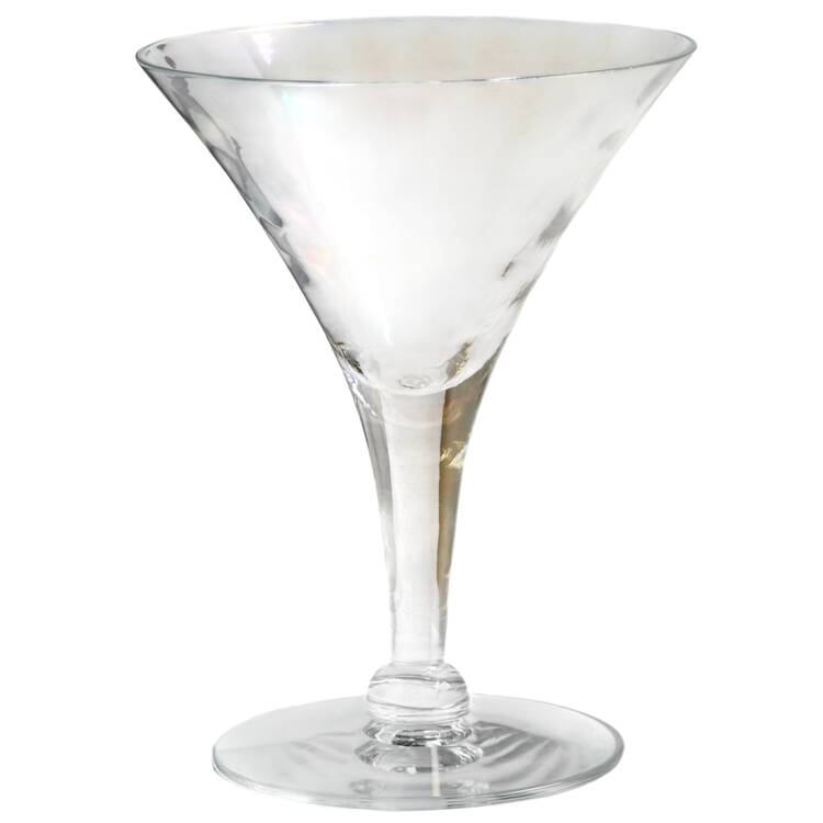 Iridescent Luster Martini Glass