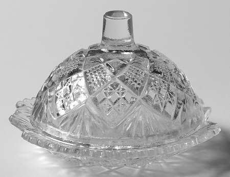 Thumbelina Clear Child's Round Butter & Lid