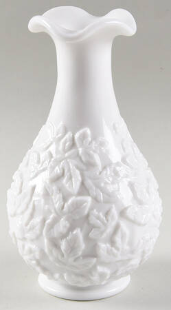 Bramble Milk Glass 6" Bud Vase