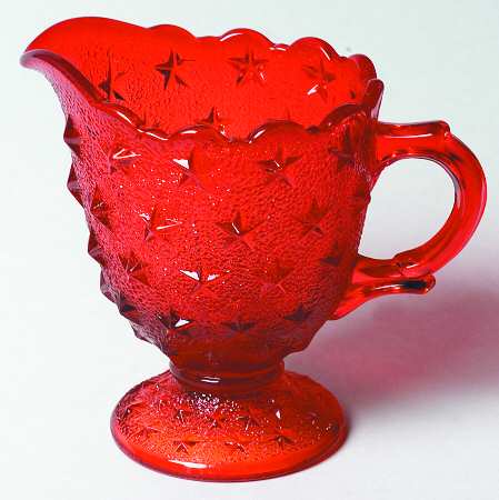 Stippled Star Ruby Creamer