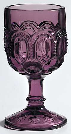 Moon and Star Amethyst Wine Glass