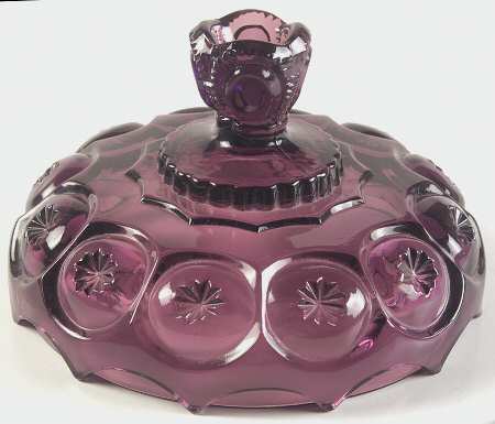 Moon and Star Amethyst Lid for 10" Compote
