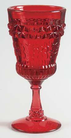 Wildflower Ruby Wine Glass