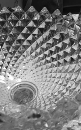 Sawtooth Clear Compote No Lid