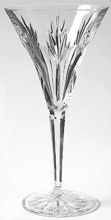 Ashleigh (Cut Starburst Foot) Wine Glass
