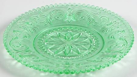 Princess Feather Green 7" Salad Plate