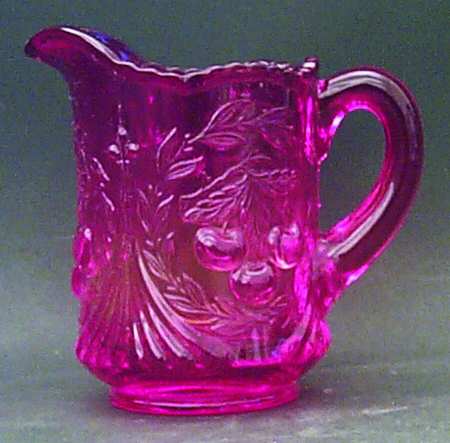 Three Cherry Amberina Creamer