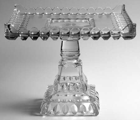 Wedding Clear Square Cake Stand
