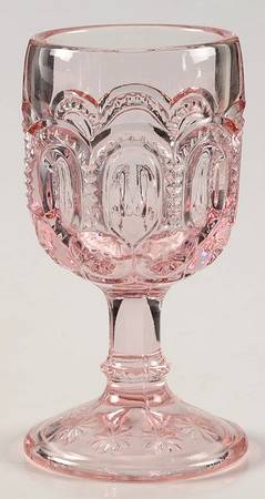 Moon and Star Pink Wine Glass