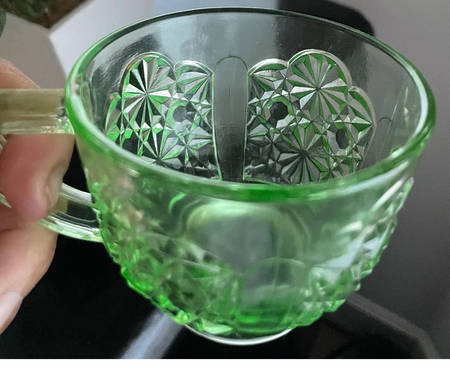 Daisy and Button Green Punch Cup
