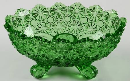 Daisy and Button Green Oval Toed Candle Bowl