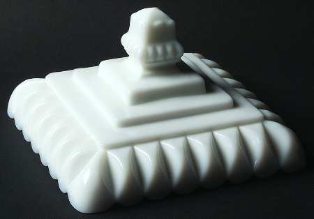 Wedding Milk Glass Lid for Medium Wedding Bowl