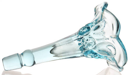 Moon and Star-Light Blue Epergne Vase