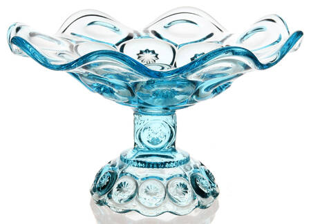 Moon and Star-Light Blue Epergne Bowl