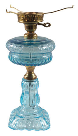 Moon and Star-Light Blue Electric Lamp, Base Only