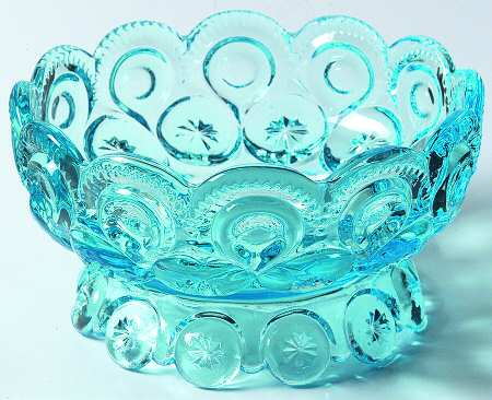 Moon and Star-Light Blue Round Butter Dish No Lid