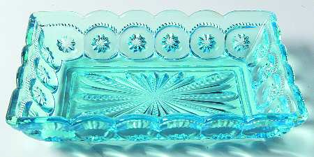 Moon and Star-Light Blue 8" Rectangular Relish
