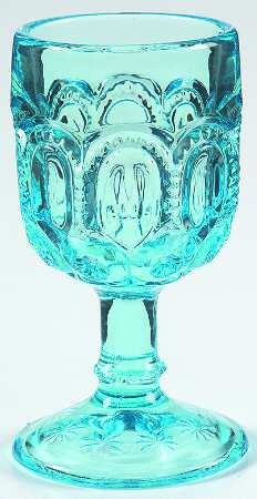 Moon and Star-Light Blue Wine Glass