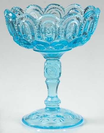 Moon and Star-Light Blue Open Footed Tall Jam/Jelly