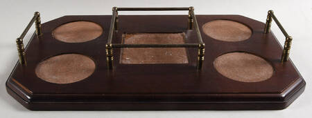 WWC4 Wood Tray for (7 Piece) Decanter Set