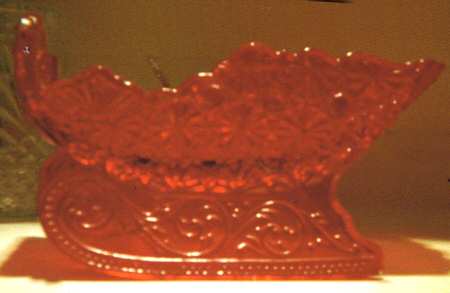 Daisy and Button Ruby Large Sleigh Bowl