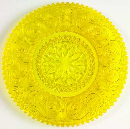 Princess Feather Yellow 7" Salad Plate