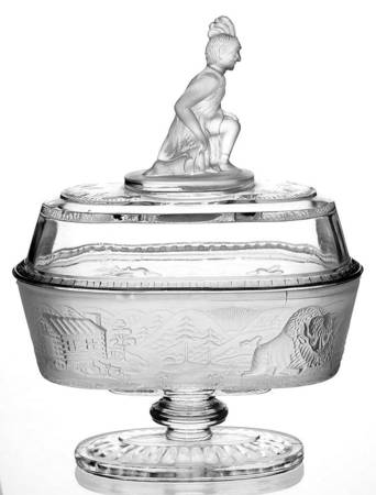Westward Ho 7" Length Oval Covered Compote