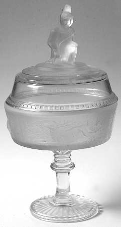 Westward Ho 6" Compote & Lid