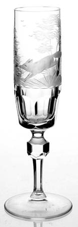Hunt Scene Fluted Champagne