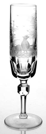 Hunt Scene Fluted Champagne
