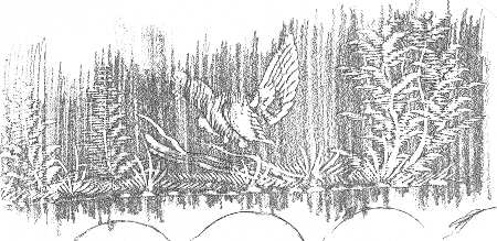 Hunt Scene Water Goblet