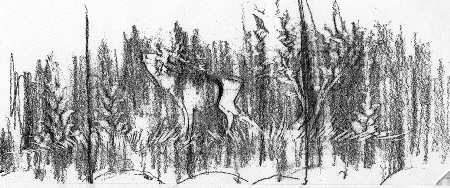 Hunt Scene Water Goblet