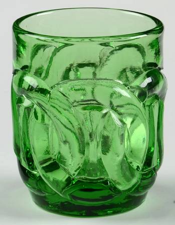 Double Ring Green Toothpick Holder
