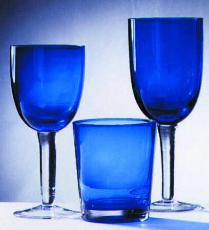 Veranda Blue Wine Glass