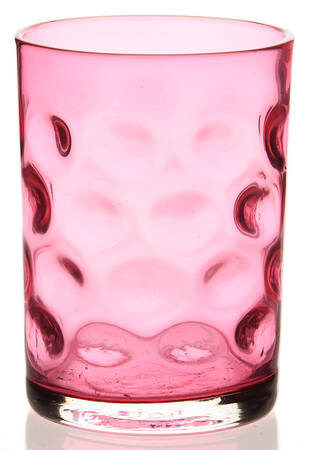 Thumbprint Cranberry 8 Oz Flat Tumbler