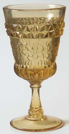 Wildflower Amber Wine Glass