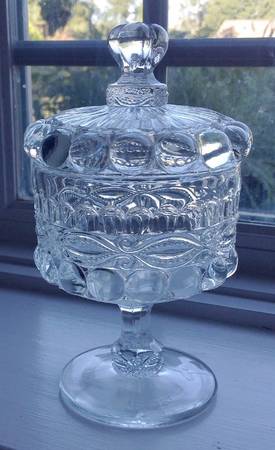 Eyewinker Clear Candy Dish & Lid