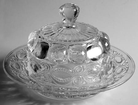 Eyewinker Clear Round Covered Butter