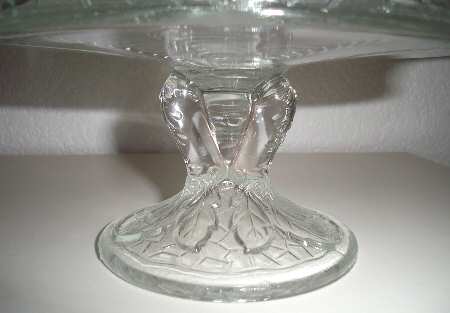 Maple Leaf Clear Round Cake Stand