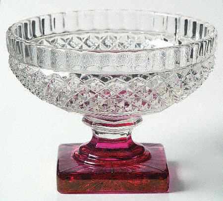 Waterford Ruby Bowl Candy Dish No Lid