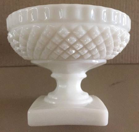 Waterford Milk Glass Candy Dish No Lid