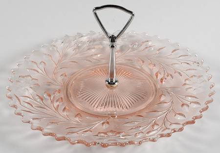 Roselin Pink Center Handle Tray