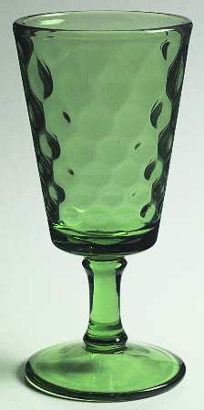 Diamond Quilted Green by L G Wright Glass