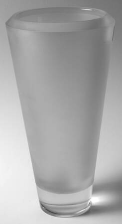 Illusion Frosted 11" Straight Vase