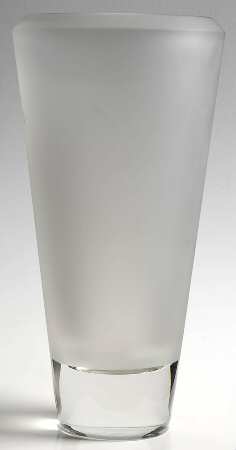 Illusion Frosted 9" Straight Vase