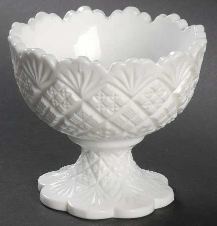 Thumbelina Milk Glass Child's Punch Bowl