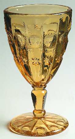 Priscilla Amber by L G Wright Glass