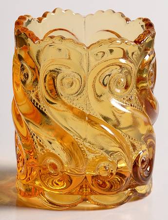 S Amber Toothpick Holder