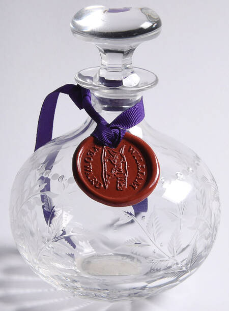 Fern Round Perfume Bottle & Stopper