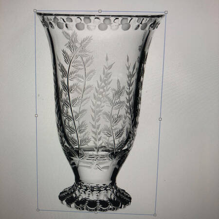 Fern 10" Footed Vase
